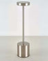 LumiHikari Scandinavian Lamp sleek metal design with touch-activated top switch and rechargeable battery