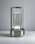 LumiHikari Crystal Lantern with aviation-grade aluminum frame and minimalist cordless design emitting soft ambient light